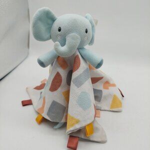Parents Choice Elephant Lovey Plush Security Blanket Tags Shapes Stuffed Animal